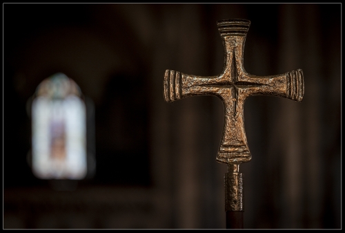 Golden Christian Cross